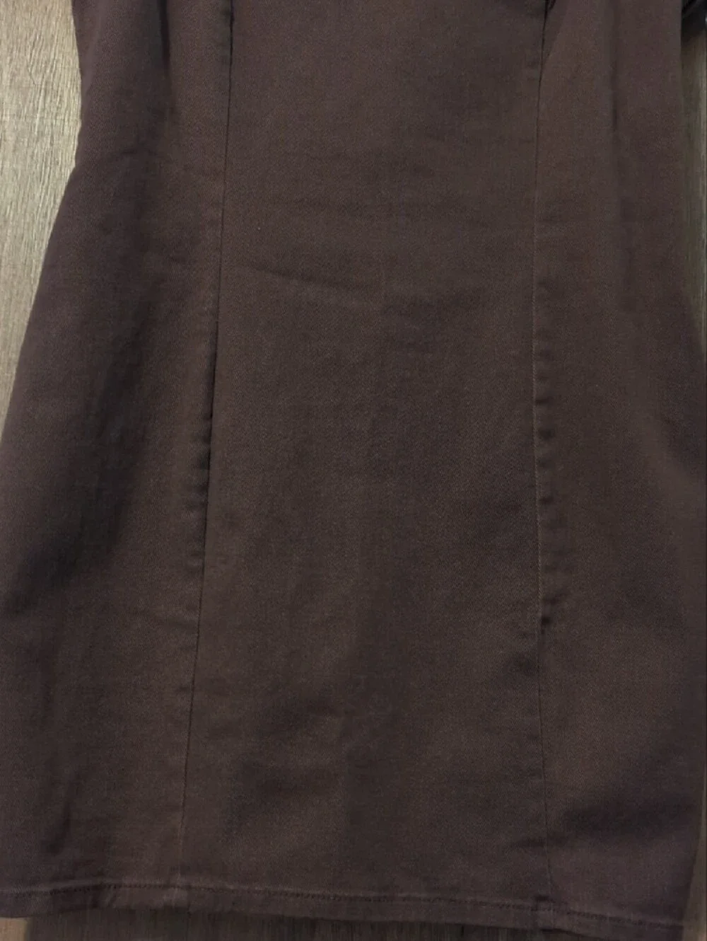 H&M Brown Mini Slip Dress with Spaghetti Straps